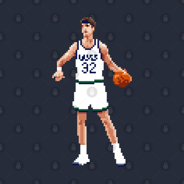 Christian Laettner Pixel Standing by qiangdade