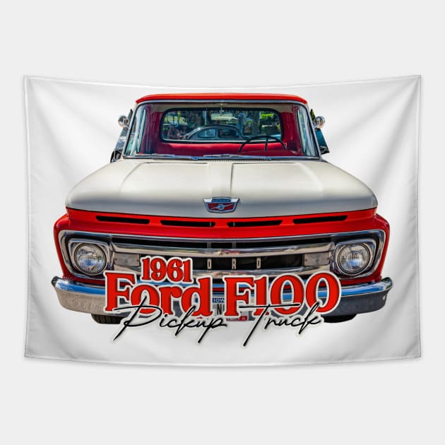 1961 Ford F100 Pickup Truck Tapestry by Gestalt Imagery