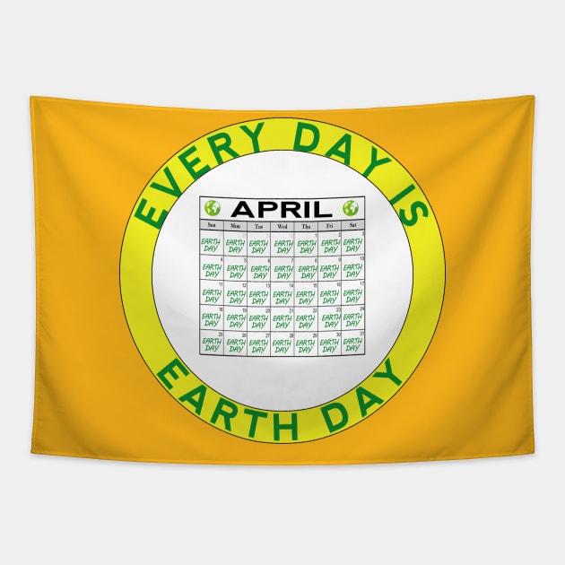 Celebrate Earth Day Tapestry by IronLung Designs