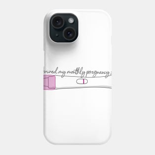 I survived a pregnancy scare Phone Case