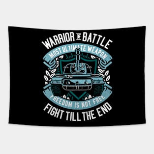 Warrior Of Battle Tapestry