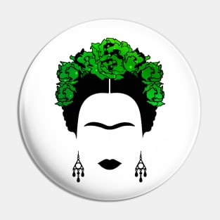 Frida kahlo green galaxy flowers Pin