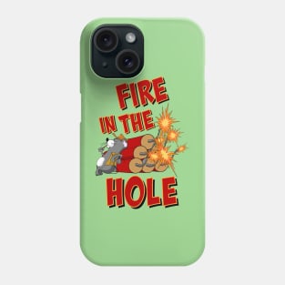 Fire in the Hole Doorslammer Gasser or Funny Car Drag Racing Motif Phone Case