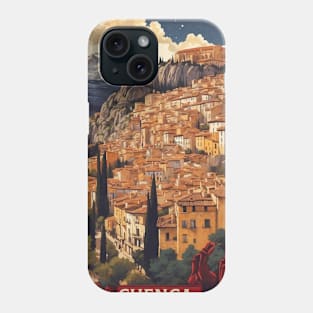 Cuenca Spain Starry Night Travel Tourism Retro Vintage Phone Case