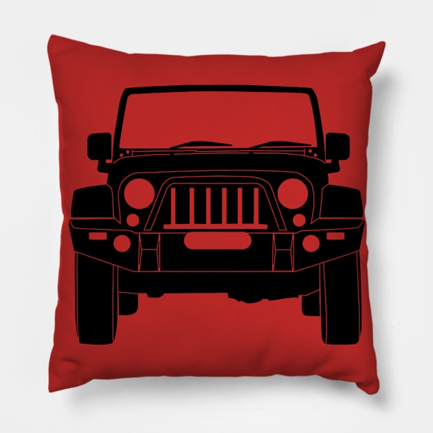 Jeep Wrangler cool Pillow by irkife