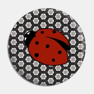 Ladybug with Background Pin