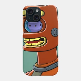 Smiling retro robot Phone Case