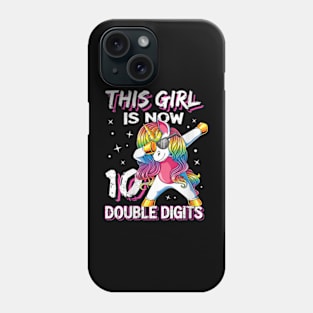 Womens This Girl Is Now 10 Double Digits 10th birthday Phone Case