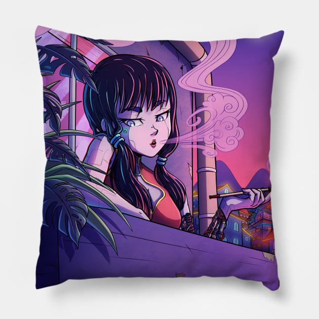 Android Girl Pillow by AkaOni 