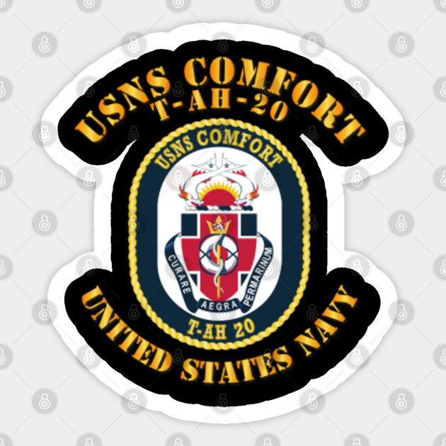 Navy Usns Comfort T Ah 20 Wtxt Navy Usns Comfort T Ah 20 Sticker Teepublic