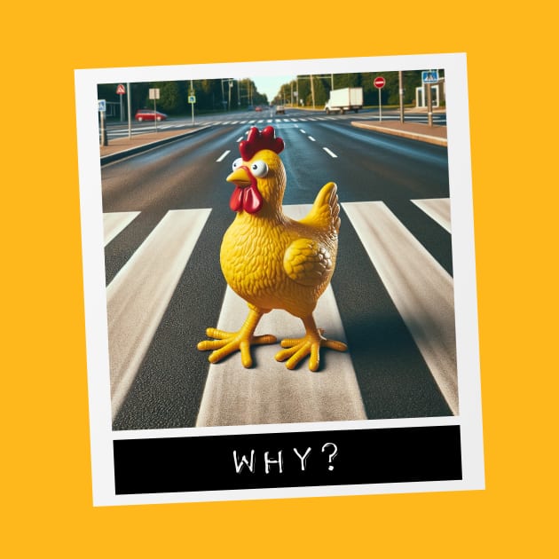 Why Did The Chicken Cross The Road by Koala Tea Images