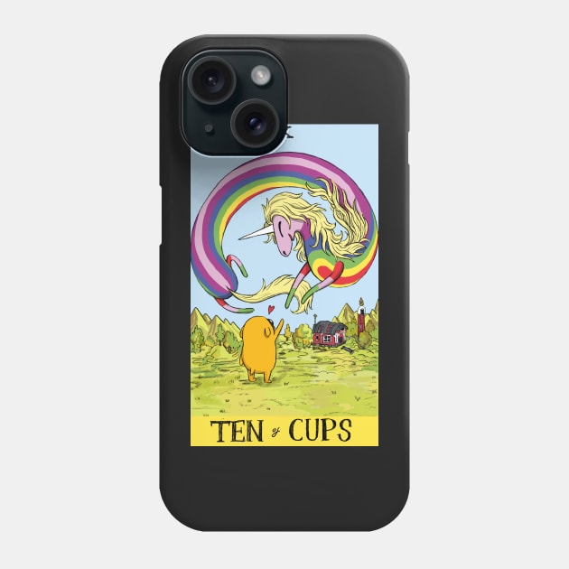 Rainicorn as 10 of Cups Phone Case by sadnettles