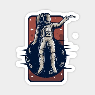 Astronaut on a planet Magnet