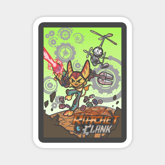 Ratchet and Clank Magnet by Javibuart