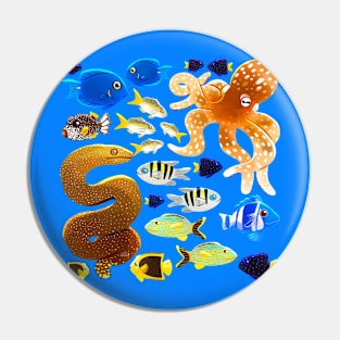 Sea animals Pin