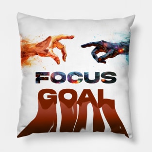 Focus Goal: Motivational and Inspirational Quotes Pillow