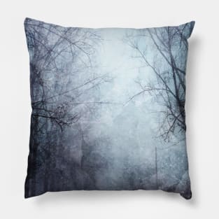 Foggy forest Pillow