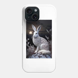 white hare 10 Phone Case