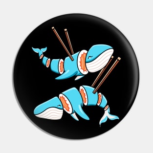 Cute Whale Sushi Pin