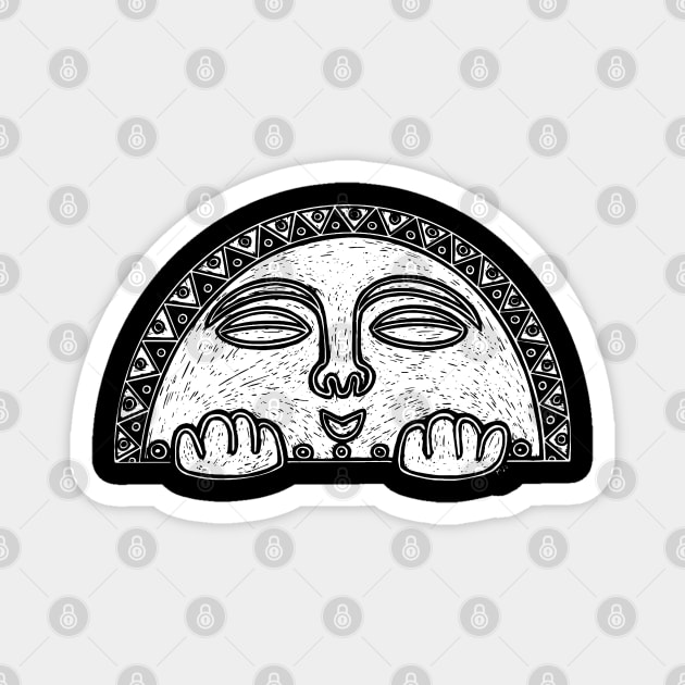 Taino Moon Goddess/Diosa Luna Magnet by LaForma