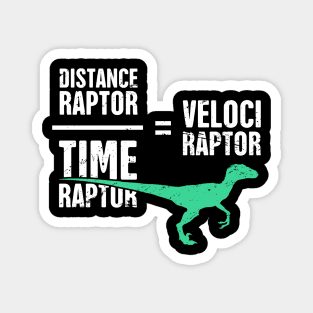 Funny Physics Velociraptor Dinosaur Magnet