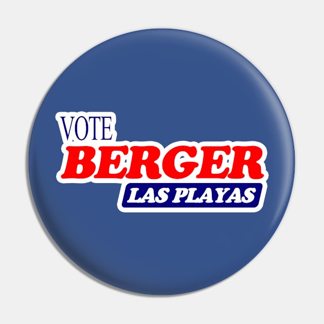 Vote Berger Pin by BigOrangeShirtShop