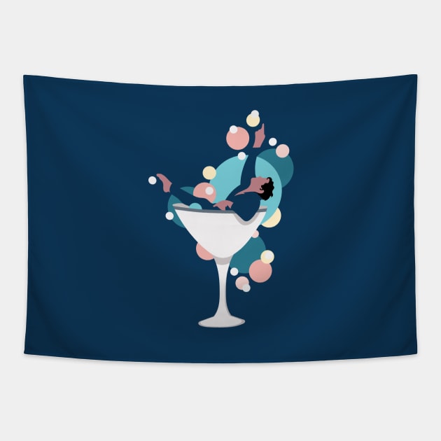 Cheers to Harvey! Tapestry by Limey Jade 