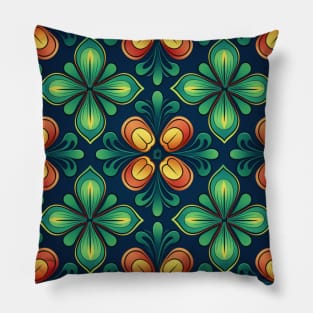 Clover shamrock in St Patricks day seamless pattern Pillow