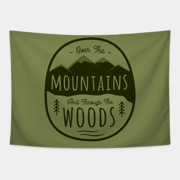 Over the mountains and through the woods Tapestry by busines_night