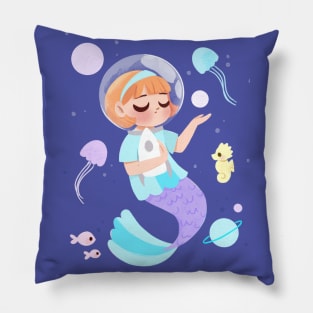 Astronaut Mermaid Pillow
