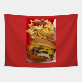 Animal Style Burger And Fries Tapestry