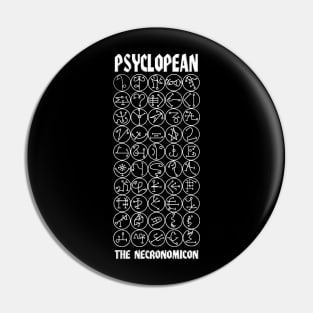 Psyclopean - Necronomicon - Book of Fifty Names Pin