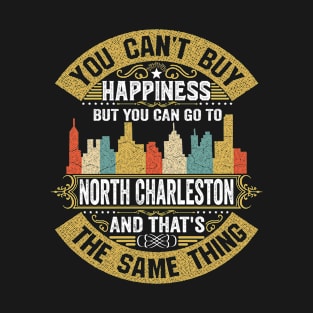 North Charleston City South Carolina State USA Flag Native American T-Shirt