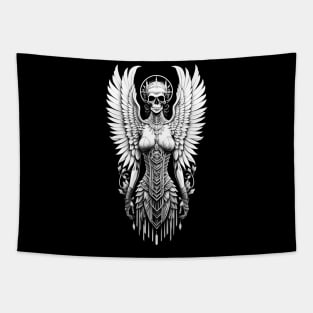 Angel of Death (White Ink) Tapestry