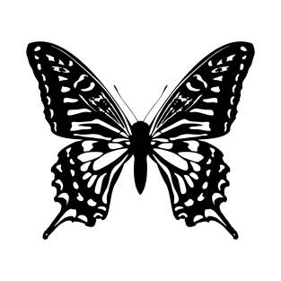 Butterfly, black and white T-Shirt