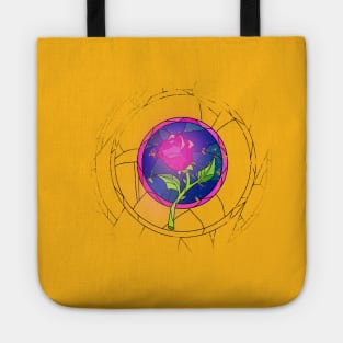 beauty and the beast rose Tote