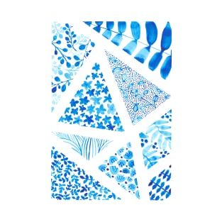 Blue abstract pattern T-Shirt