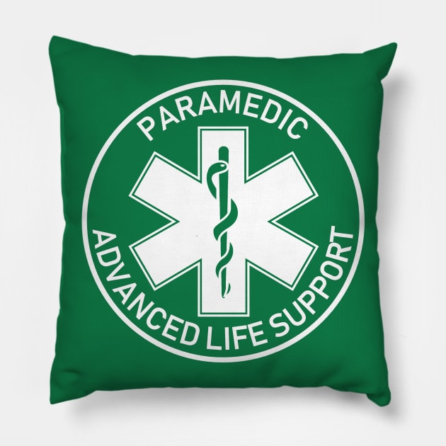 Paramedic logo "advanced life support" Pillow by BassFishin