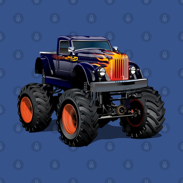 Cartoon Monster Truck by Mechanik