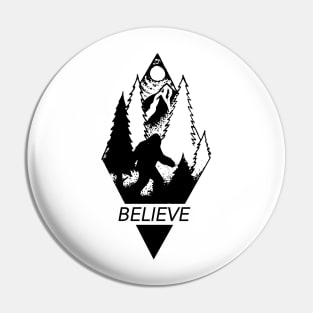 Bigfoot - believe Pin