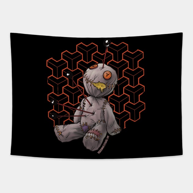 voudoo doll Tapestry by Paskalamak