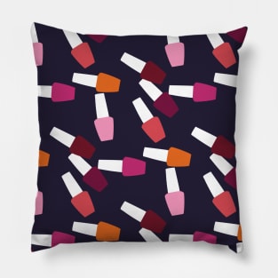 Nail Polish Pattern Pillow