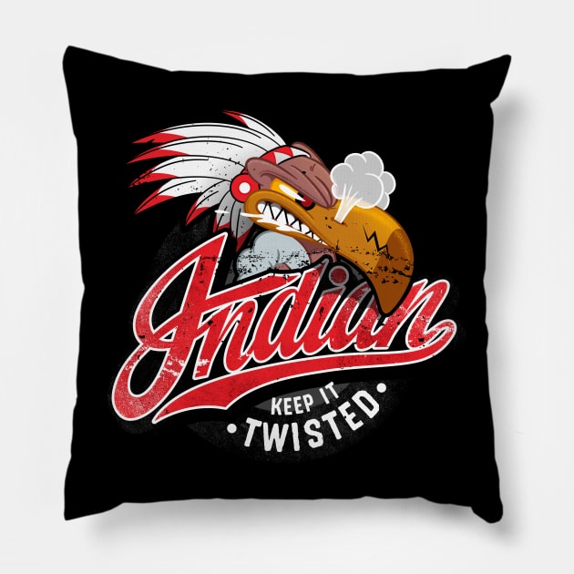 Indian vulture keep it twisted Pillow by szymonkalle