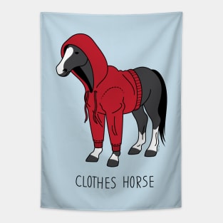 Clothes Horse Red Tapestry