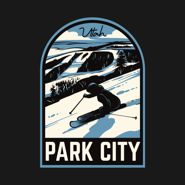 Park City Utah Ski Mountain by HalpinDesign