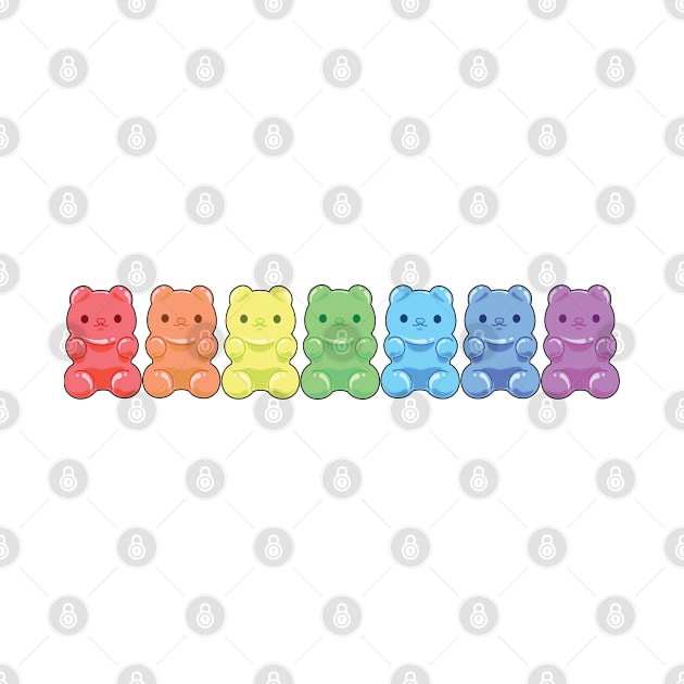 Rainbow Gummy Bears by Missy Moo Media