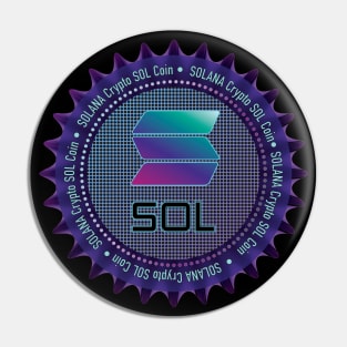 SOLANA Crypto SOL Coin Gift Pin