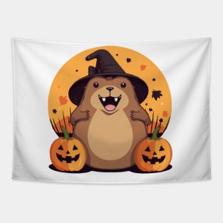 Capybara - Halloween Tapestry