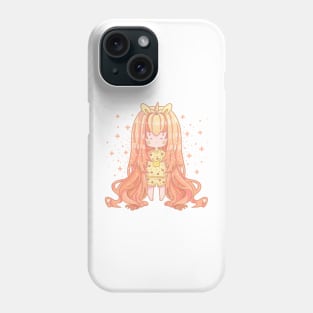 Sleepy Chibi Girl, Kawaii Design Phone Case