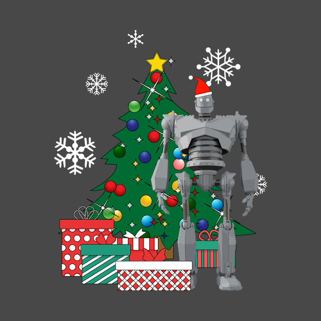 Iron Giant Around The Christmas Tree - Iron Giant - Phone Case